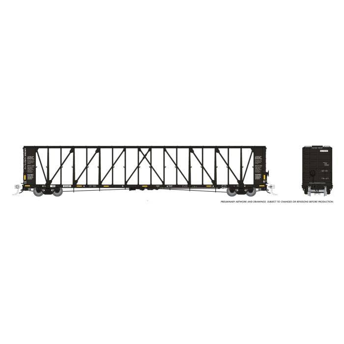 Rapido Trains HO 174012 - NSC 73' Centerbeam Flatcar "Norfolk Southern"  (6-Pack)