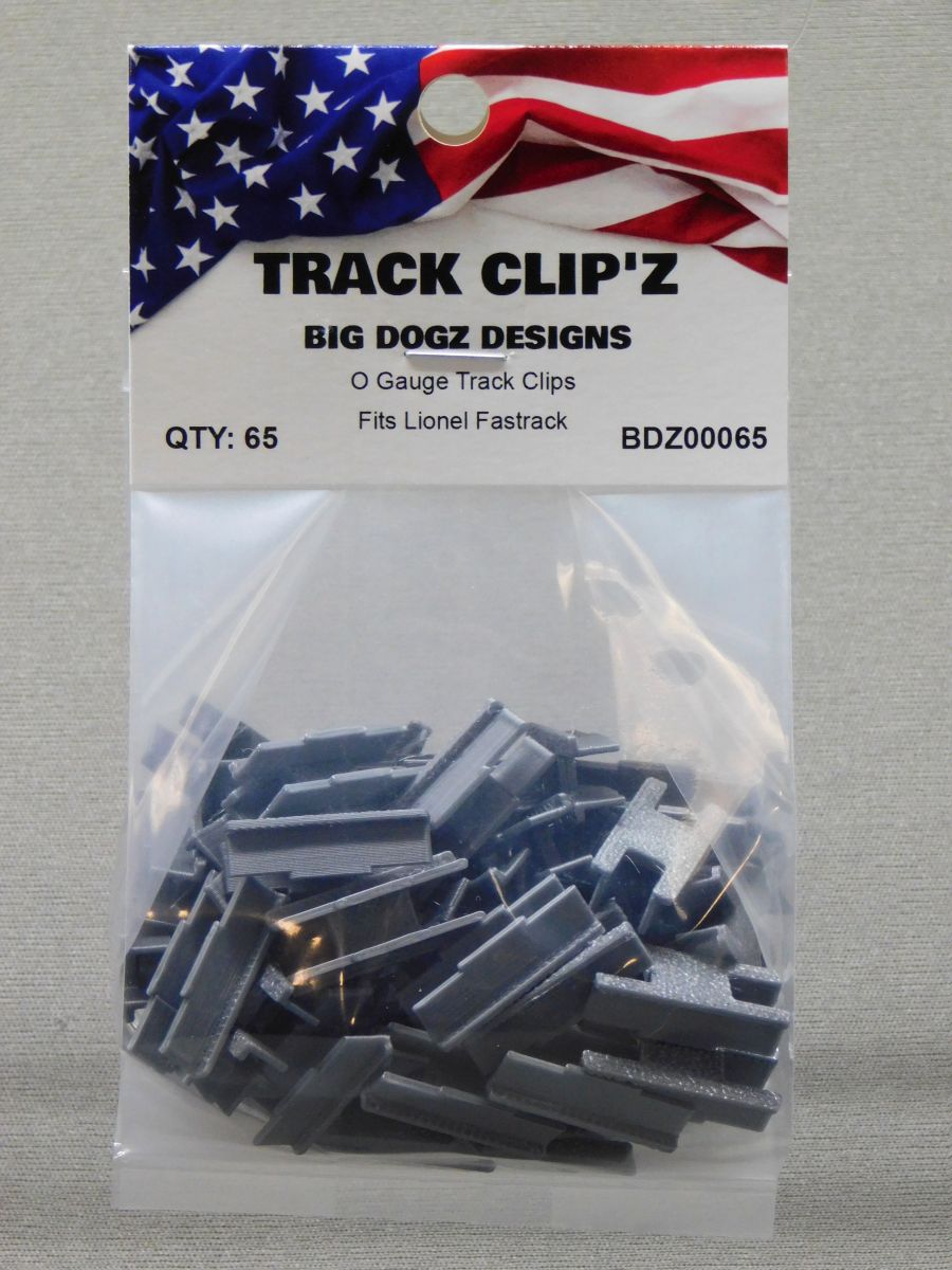Big Dogz Designs BDZ00065 - Track Clip’z for Lionel (65-Pack)