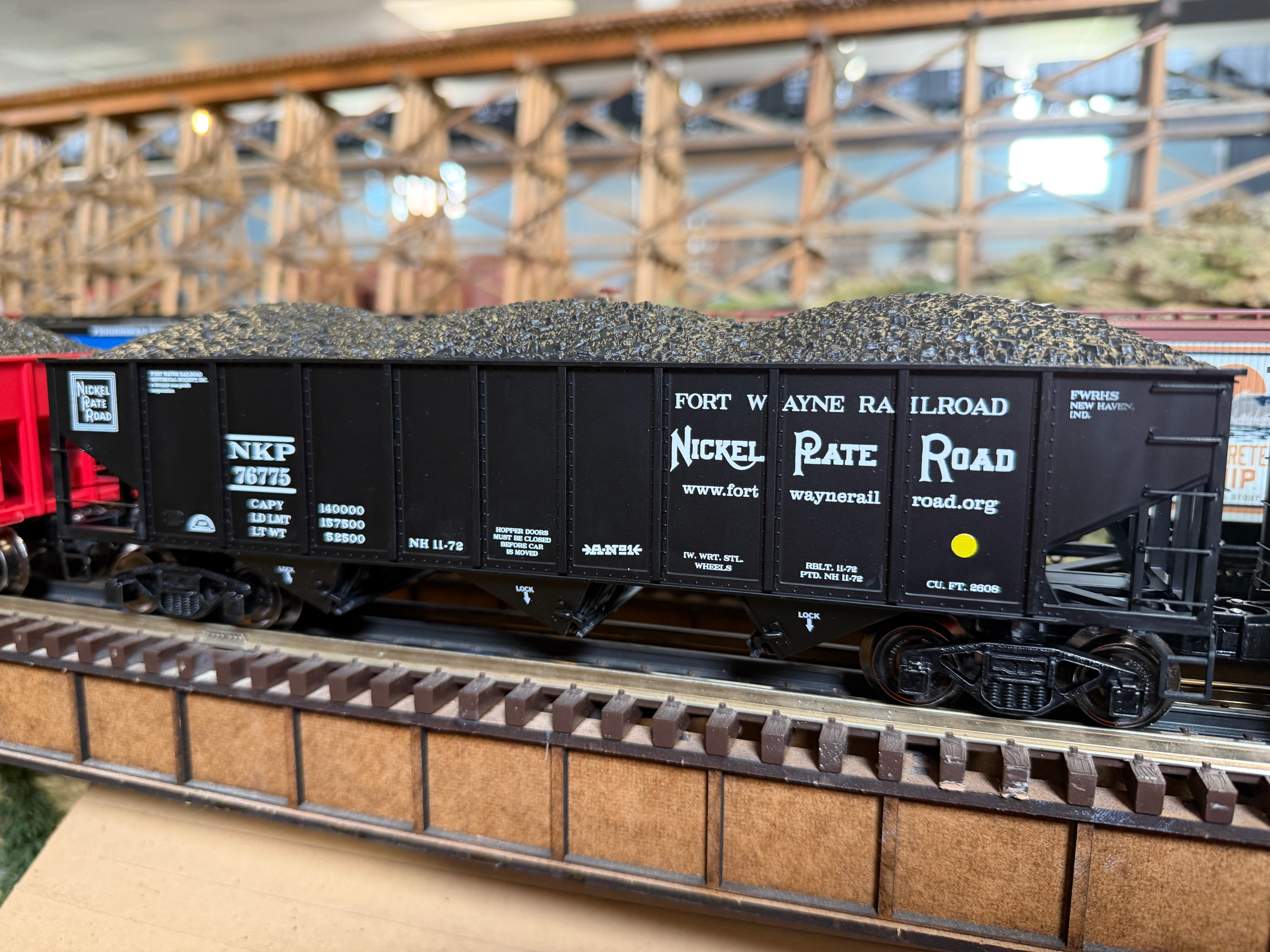 Ready Made Trains RMT-66299-45 - 70 Ton 3-Bay Coal Hopper Car "Nickel Plate Road" w/ Load (Ft. Wayne Historical Society) - Custom Run for MrMuffin'sTrains