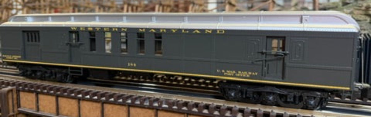 Atlas O 3001777 - Premier - Madison Heavyweight RPO Car “Western Maryland” #184 - MrMuffin'sTrains