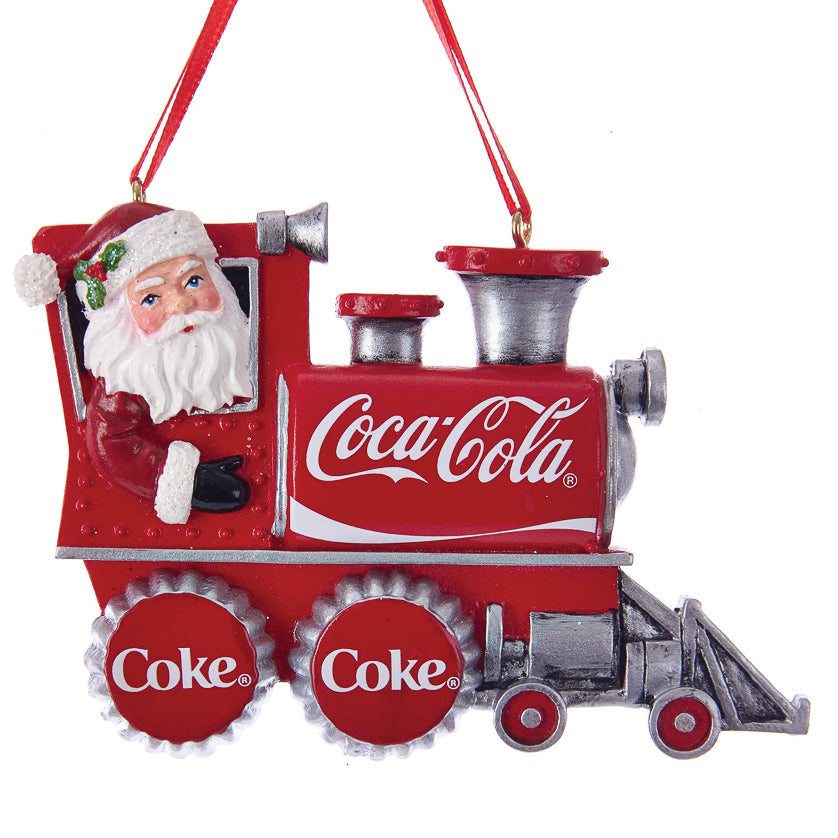 Ornament - Santa Coke Train
