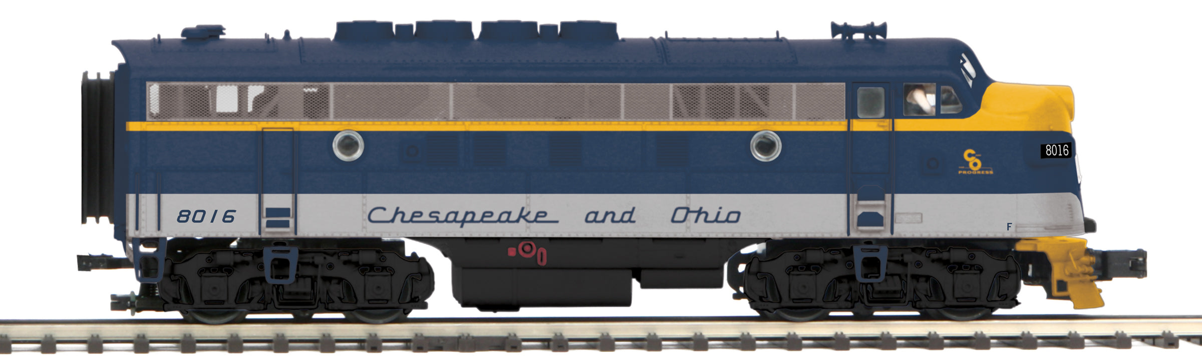 MTH 20-20940-1 & 20-20940-3 Chesapeake & Ohio F-3 A-Unit Diesel & F-3 B Unit Non Powered Diesel-Second hand-M5293