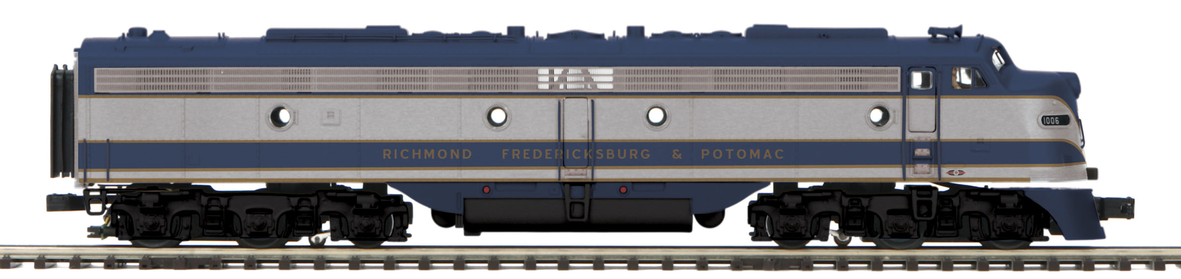 MTH 20-21042-1 & 20-21042-3 Richmond, Fredericksburg & Potomac E-8 A-Unit Diesel & Non Powered B Unit-Second hand-M5291