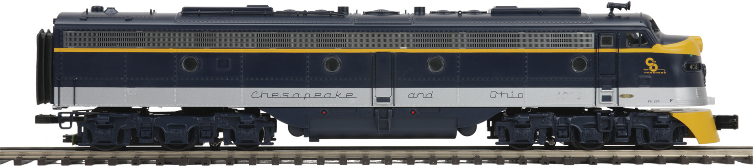 MTH 20-21044-1 & 20-21044-3 Chesapeake & Ohio E-8 A Unit Diesel Engine & E-8 B Unit Non Powered-Second hand-M5302