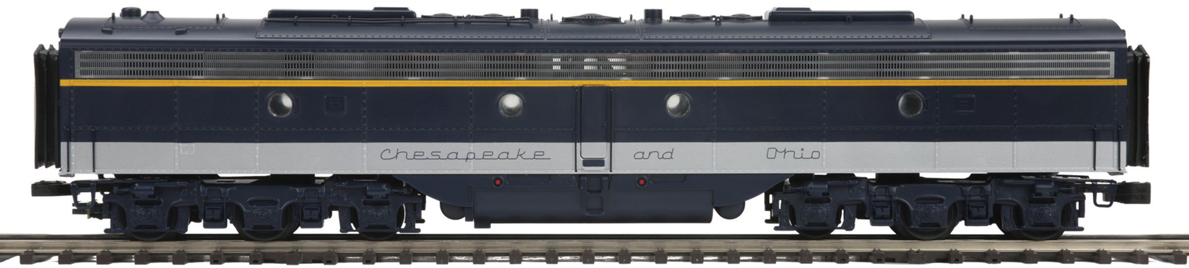 MTH 20-21044-1 & 20-21044-3 Chesapeake & Ohio E-8 A Unit Diesel Engine & E-8 B Unit Non Powered-Second hand-M5302