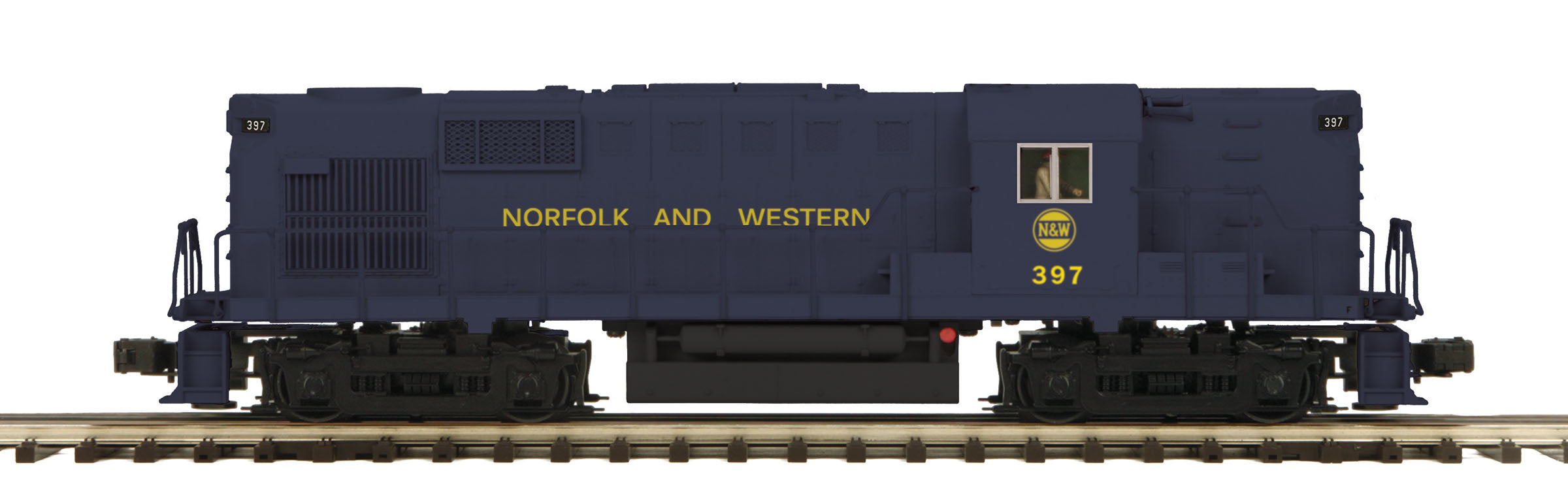 MTH 20-21073-1 Norfolk & Western #397 RS-11 High Hood Diesel Engine-Second hand-M5202