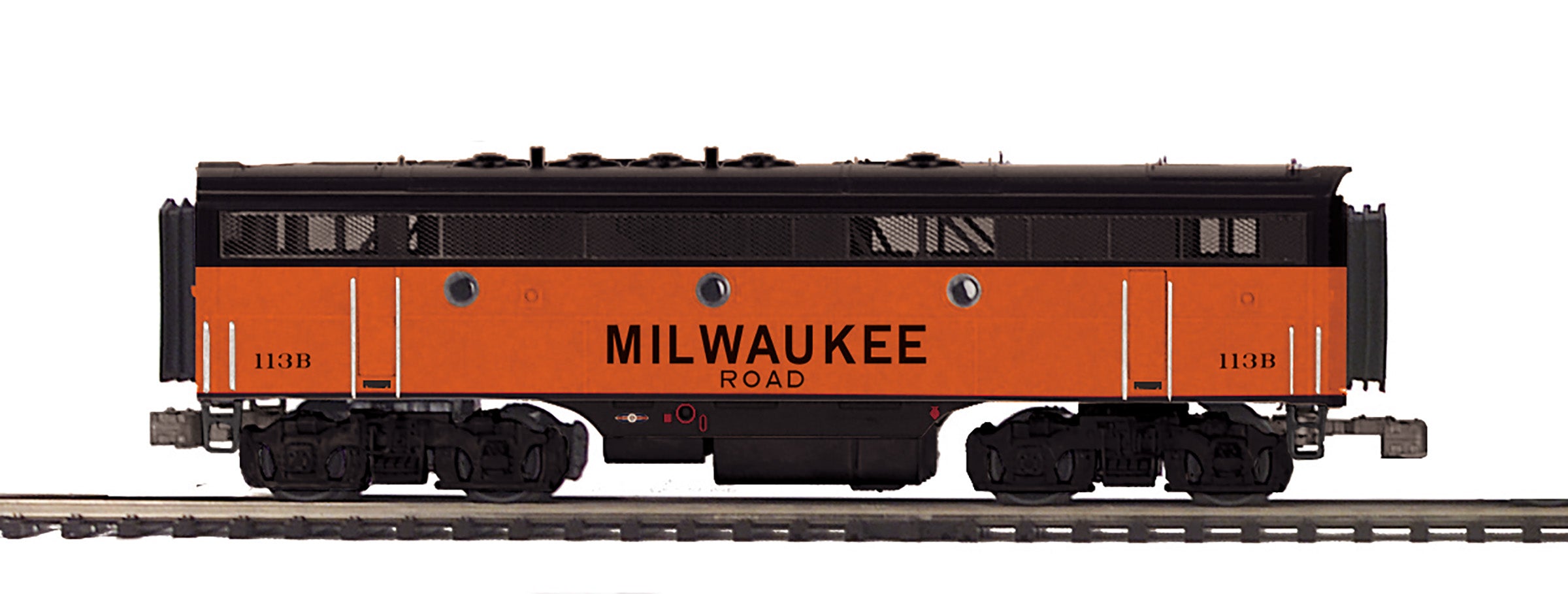MTH 20-21825-3 - F-7 B Unit Diesel Engine "Milwaukee Road" #113B (Unpowered) - Custom Run for MrMuffin'sTrains