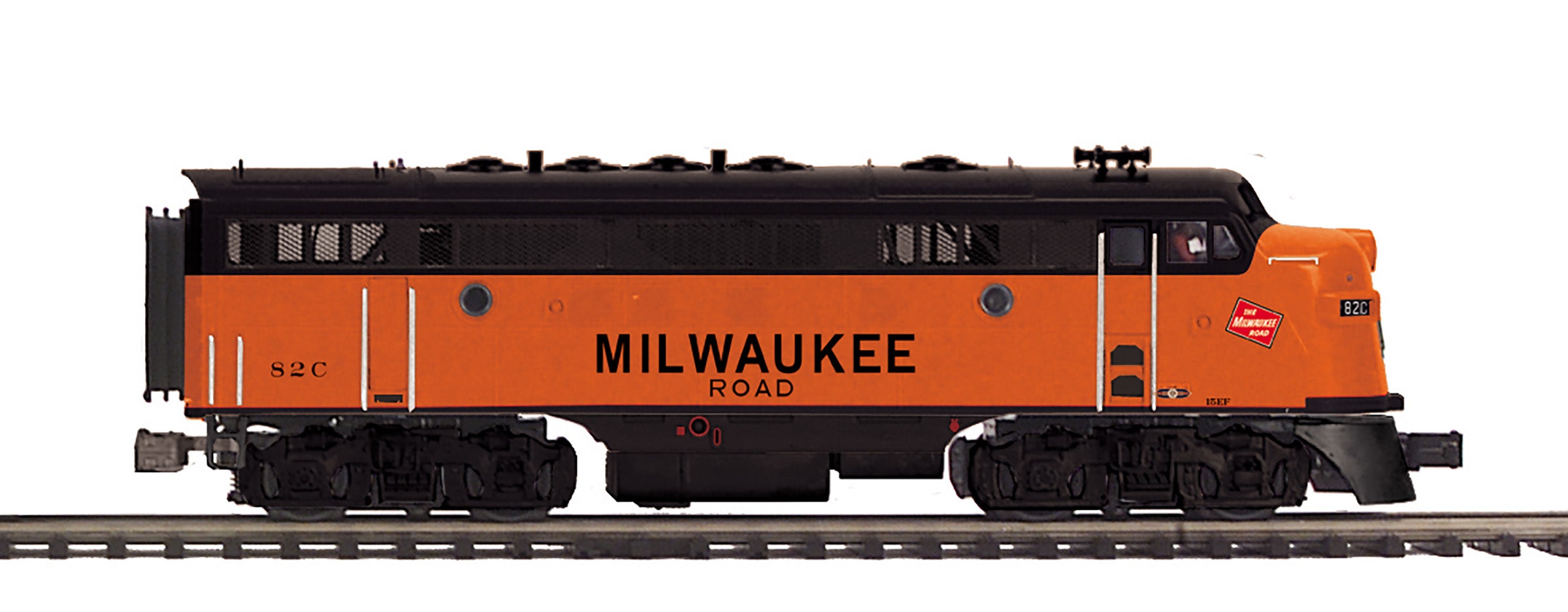 MTH 20-21826-1 - F-7 A Unit Diesel Engine "Milwaukee Road" #82C w/ PS3 (Hi-Rail Wheels) - Custom Run for MrMuffin'sTrains