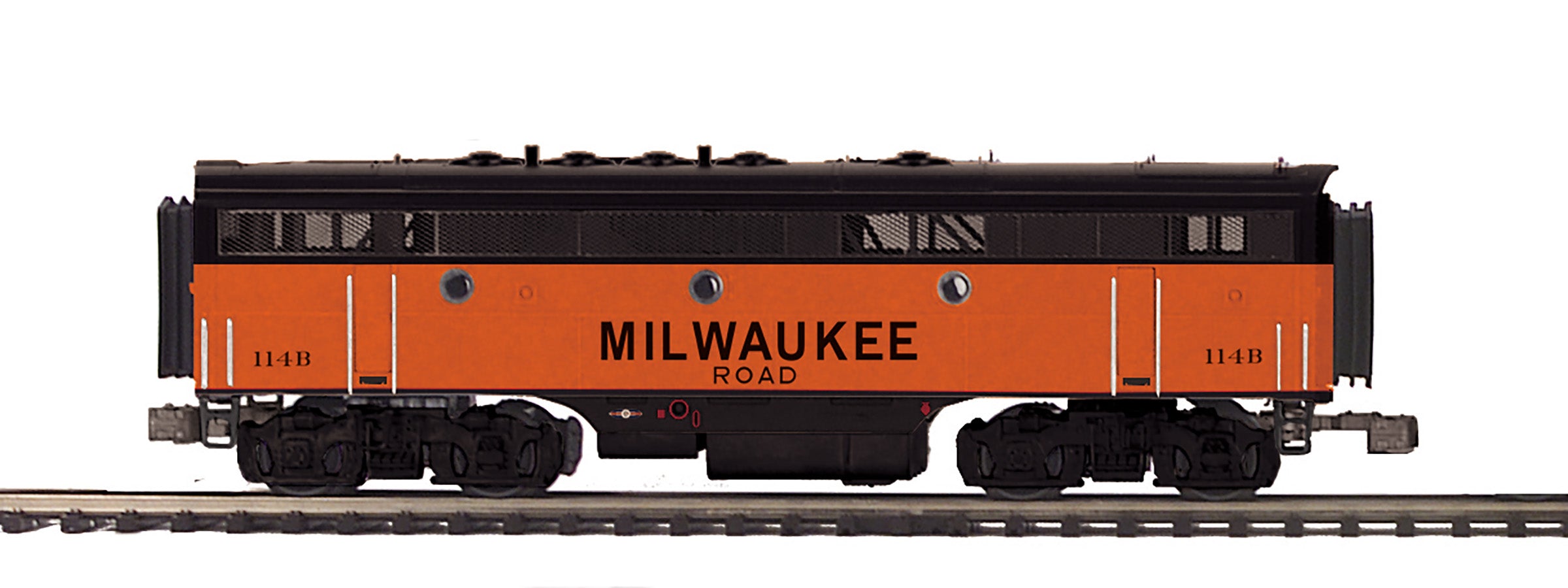 MTH 20-21826-3 - F-7 B Unit Diesel Engine "Milwaukee Road" #114B (Unpowered) - Custom Run for MrMuffin'sTrains