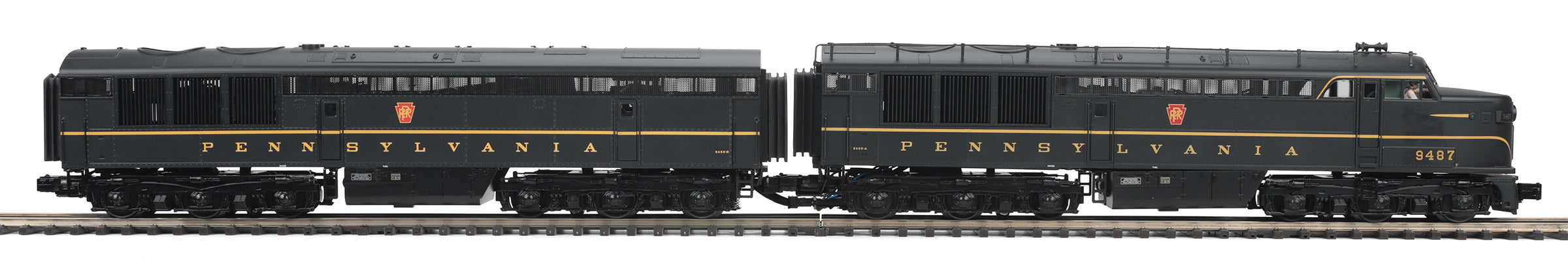 MTH 20-21850-1 - FM Erie Built AB Diesel Set "Pennsylvania" #9487A/9458B w/ PS3