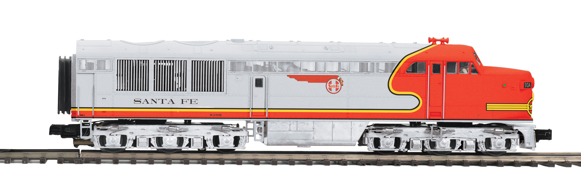 MTH 20-21854-3 - FM Erie Built A Unit Diesel "Santa Fe" #90A (Non-Powered)