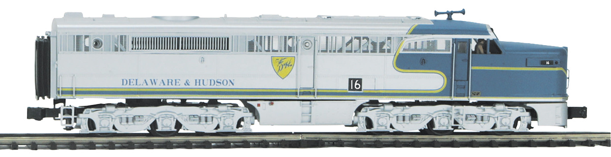 MTH 20-21870-1 - Alco PA A Unit Diesel Locomotive "Delaware & Hudson" #16 w/ PS3 (Plated)