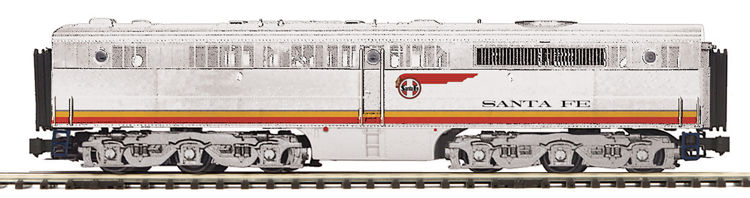 MTH 20-21872-3 - Alco PA B Unit Diesel Locomotive "Santa Fe" #53A w/ PS3 (Non-Powered) Plated