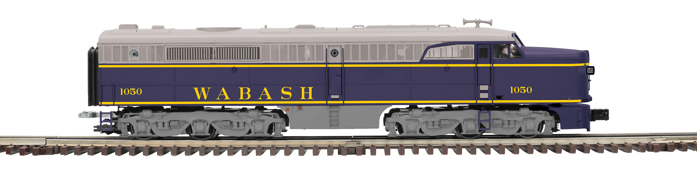 MTH 20-21887-1 - Alco PA A Unit Diesel Locomotive "Wabash" #1050 w/ PS3 - Custom Run for MrMuffin'sTrains