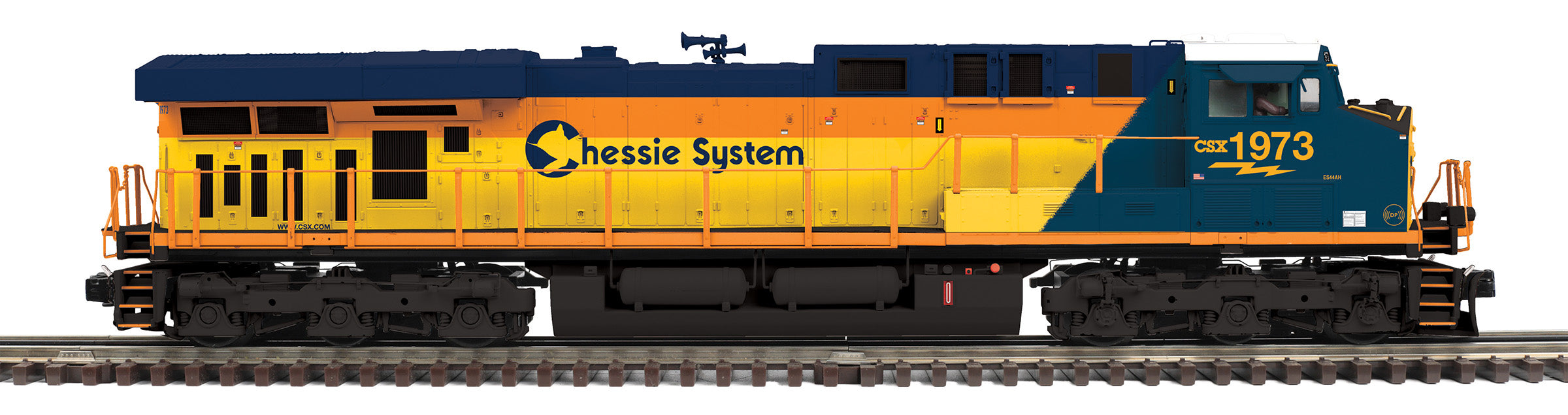 MTH 20-21937-1 - ES44AC Diesel Engine "Chessie" #1973 w/ PS3 (CSX Heritage)