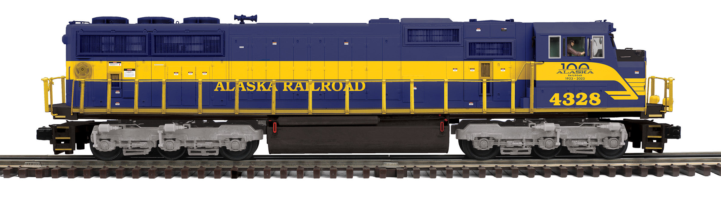 MTH 20-21947-1 - SD70Mac Diesel Engine "Alaska" #4328 w/ PS3 (100th Anniversary)