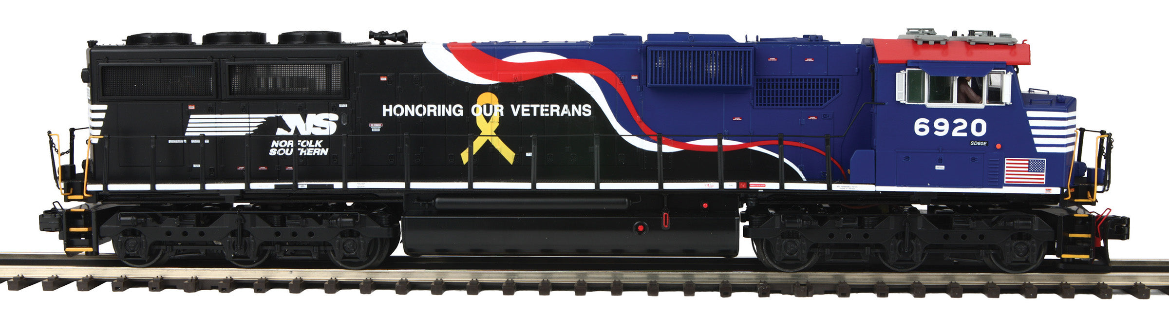 MTH 20-21957-1 - SD60E Diesel Engine "Norfolk Southern" #6920 w/ PS3 (Honoring Veterans)