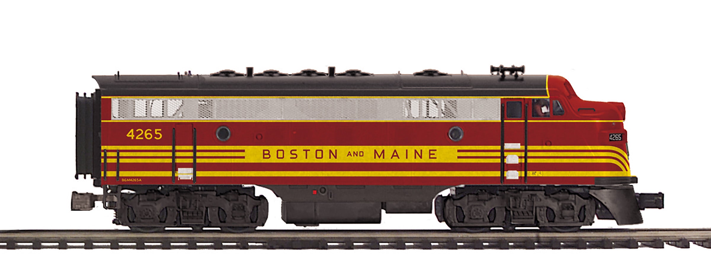 MTH 20-21991-4 - F-7 A Unit Diesel Engine "Boston & Maine" #4265 w/ PS3 (Non-Powered)