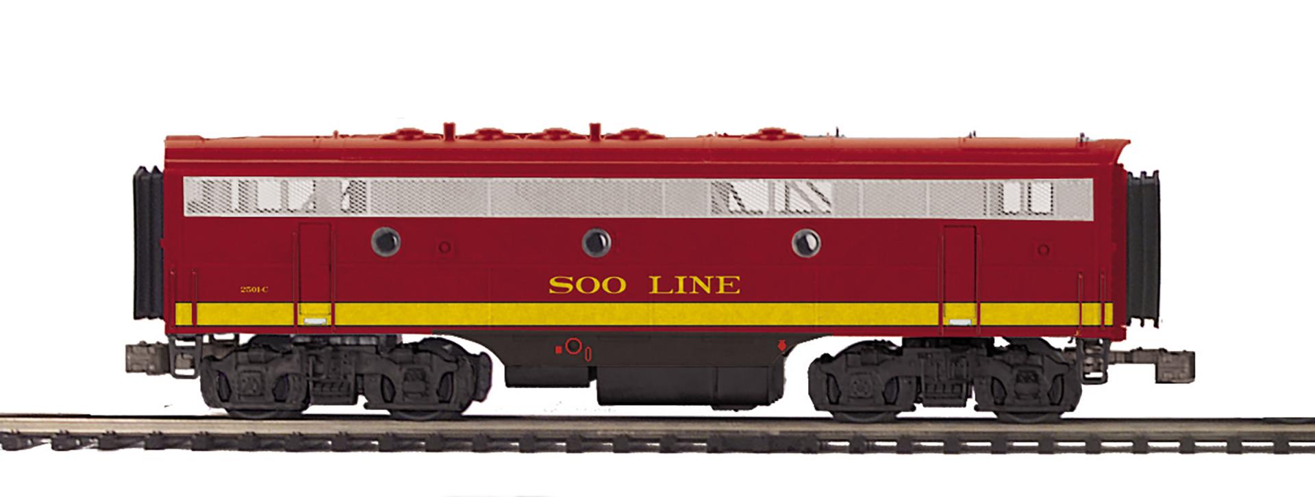 MTH 20-22044 - F-7 A/B Diesel Engine Set "SOO" #2225a / 2501C w/ PS3 Set #2 - Custom Run for MrMuffin'sTrains