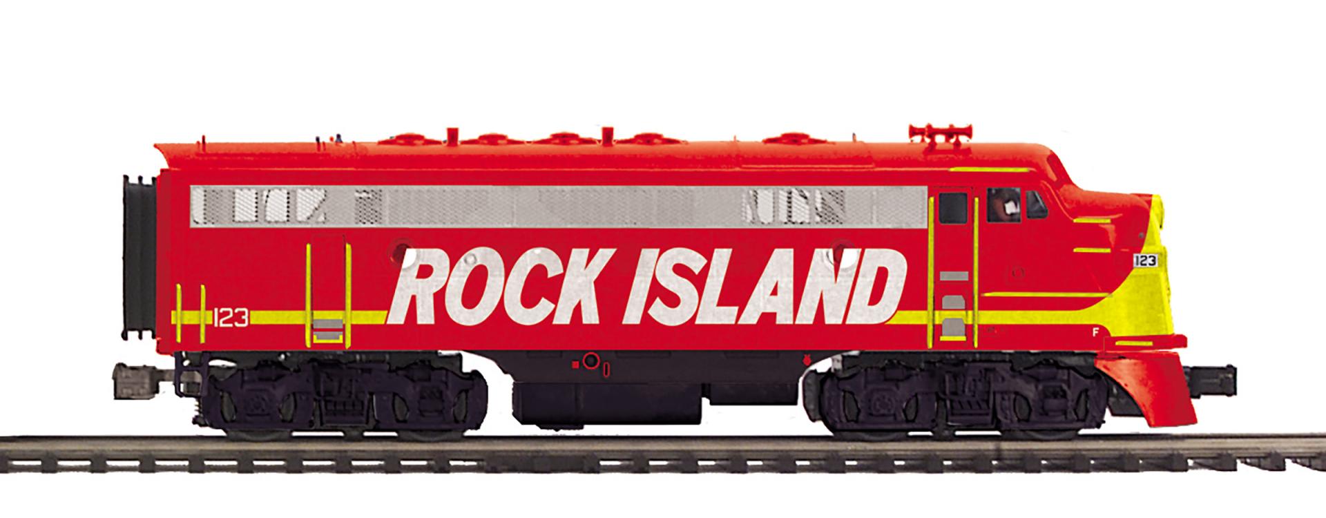 MTH 20-22045-1 - F-7 A/B Diesel Engine Set "Rock Island" #123/11 w/ PS3 - Custom Run for MrMuffin'sTrains