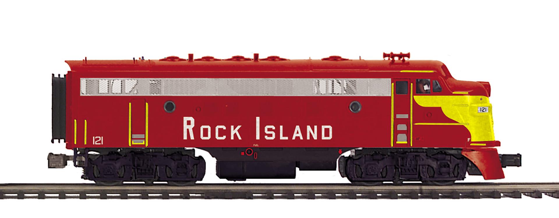 MTH 20-22046-1 - F-7 A/B Diesel Engine Set "Rock Island" #121/23 w/ PS3 - Custom Run for MrMuffin'sTrains