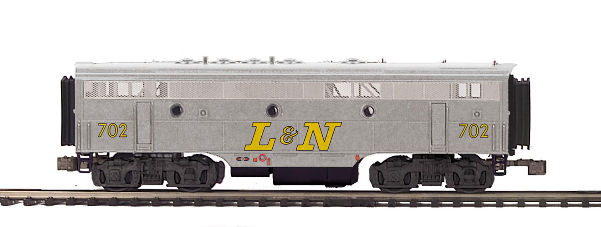 MTH 20-22050-1 - F-7 A/B Diesel Engine Set "Louisville & Nashville" #813/#702 w/ PS3 Set #1 (Gray) - Custom Run for MrMuffin'sTrains