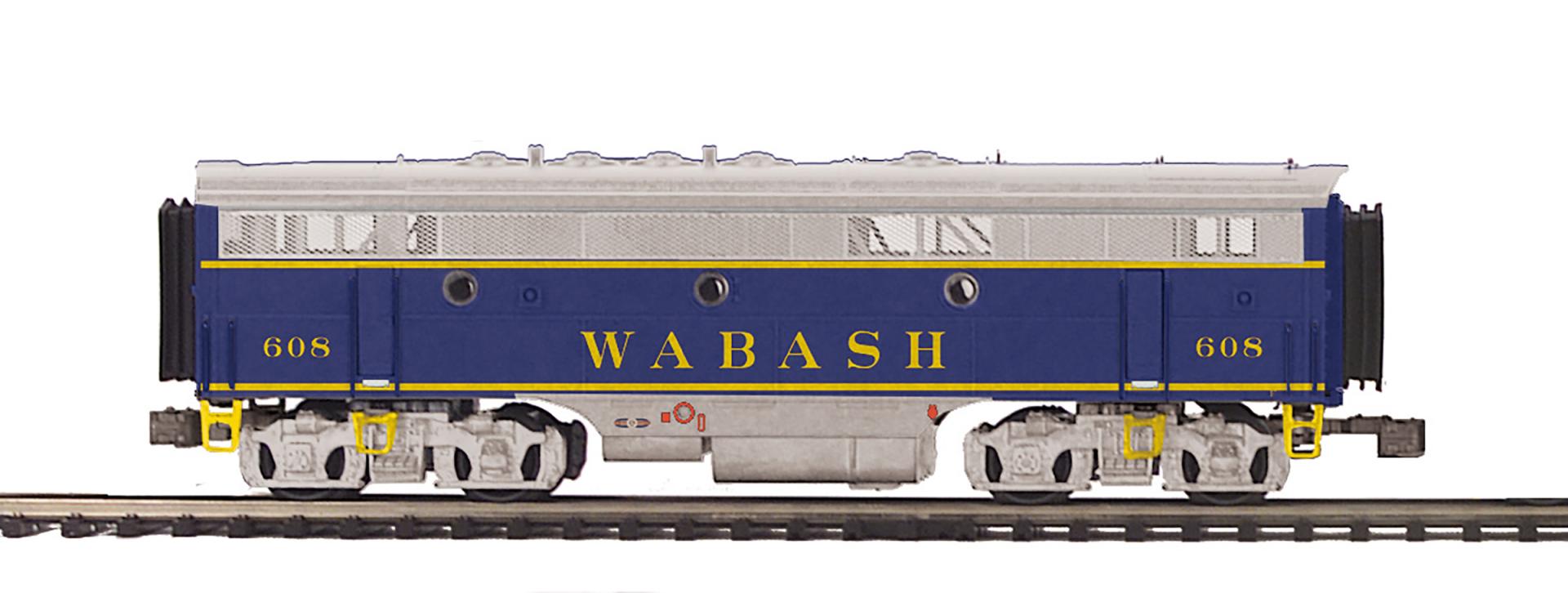 MTH 20-22054 - F-7 A/B Diesel Engine Set "Wabash" #685/#608 w/ PS3 - Custom Run for MrMuffin'sTrains