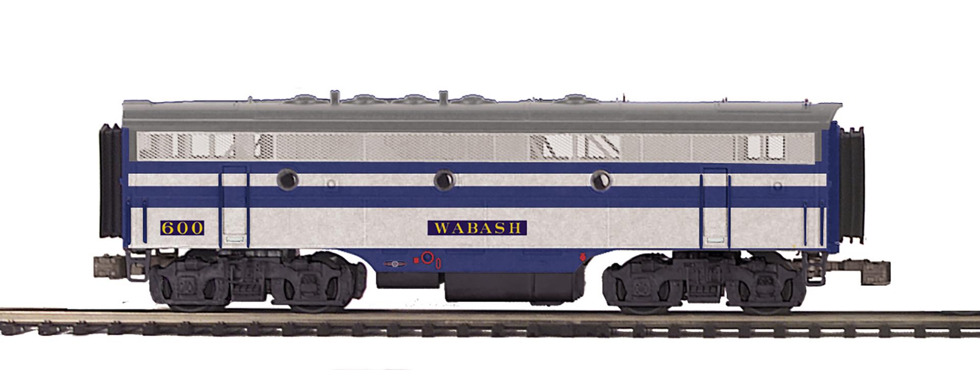 MTH 20-22055 - F-7 A/B Diesel Engine Set "Wabash" ##725/#600 w/ PS3 - Custom Run for MrMuffin'sTrains
