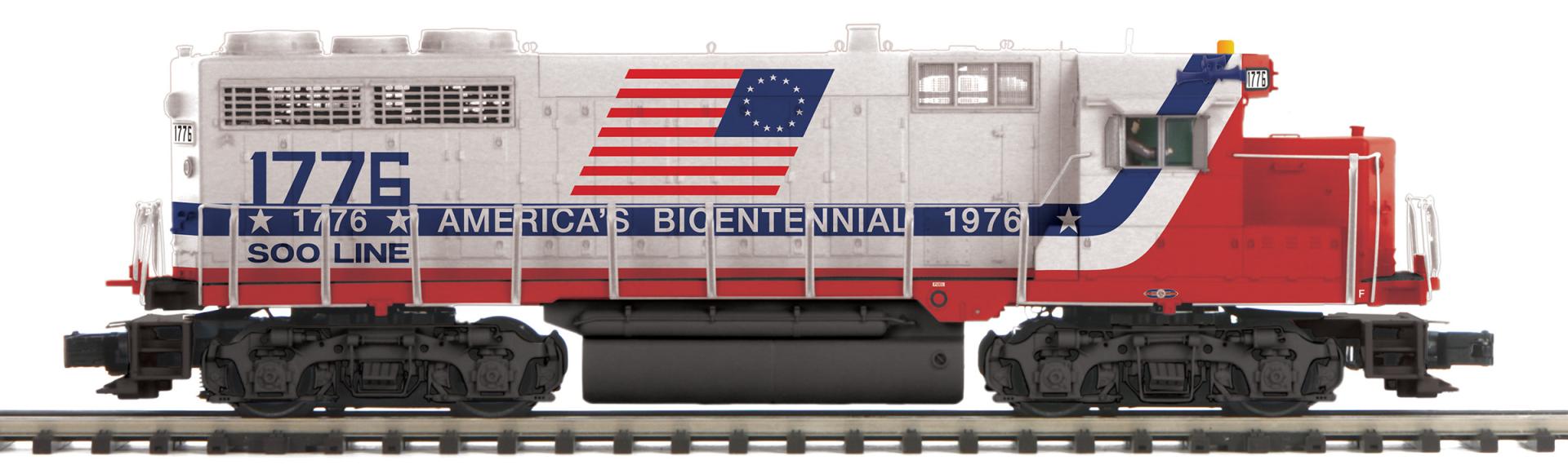 MTH 20-22109-1 - GP-35 High Hood Diesel Engine "SOO Line" #1776 w/ PS3 (Bi-Centennial)