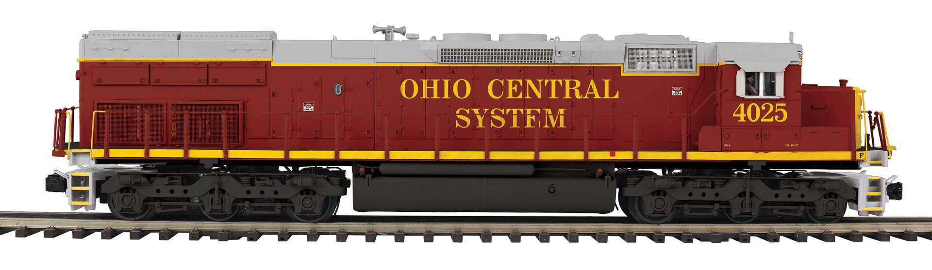 MTH 20-22117-1 - SD40T-2 Tunnel Motor Diesel Engine "Ohio Central" #4025 w/ PS3