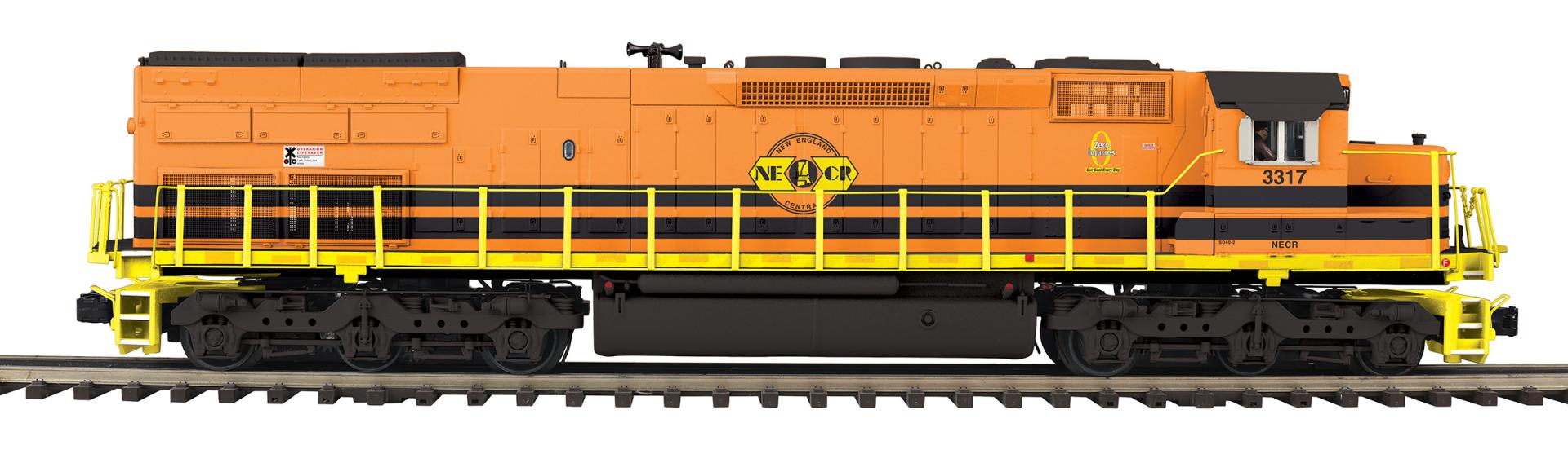 MTH 20-22121-1 - SD40T-2 Tunnel Motor Diesel Engine "New England Central" #3317 w/ PS3
