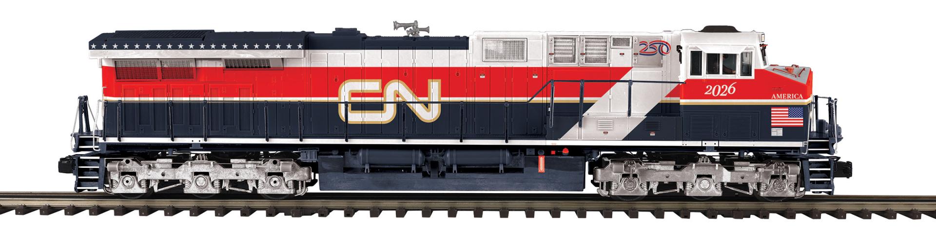 MTH 20-22190-1 - Premier - ES44AC Diesel Engines "Canadian National" #2026 w/ PS3