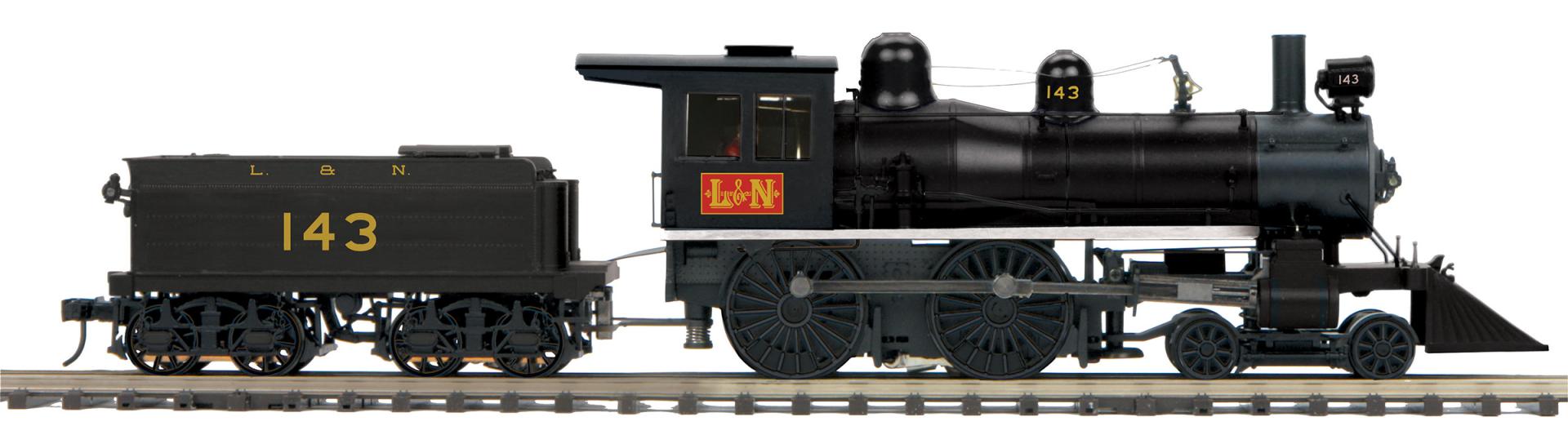 MTH 20-30122-1 - Premier - 4-4-0 American Steam Engine "Louisville & Nashville" #143 w/ PS3