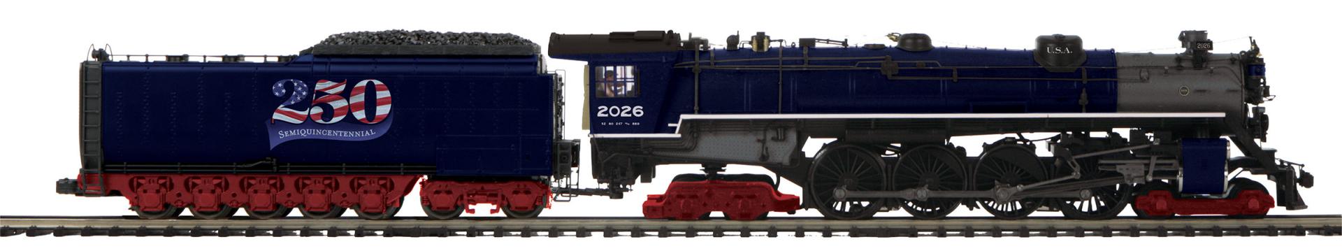 MTH 20-30128-1 - 4-8-4 Steam Locomotive "U.S. America’s 250th" #2026 w/ PS3