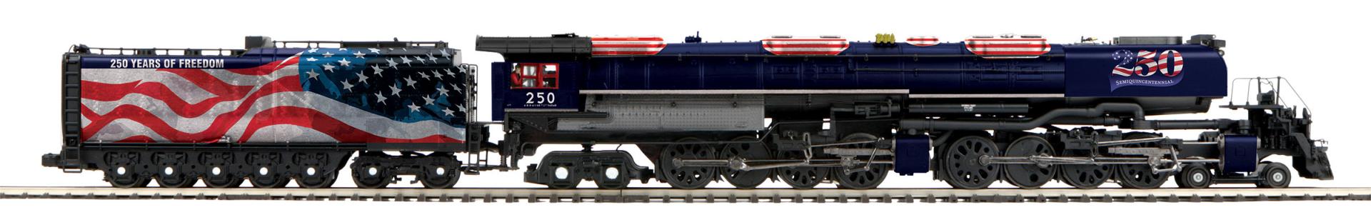 MTH 20-30148-1 - Premier - 4-8-8-4 Big Boy Steam Engine "Semiquincentennial" #250 w/ PS3 (Oil Burner)