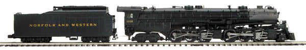 MTH 20-3618-1 Norfolk & Western #1225 -2-6-6-4 Class A Steam Engine-Second hand-M5182