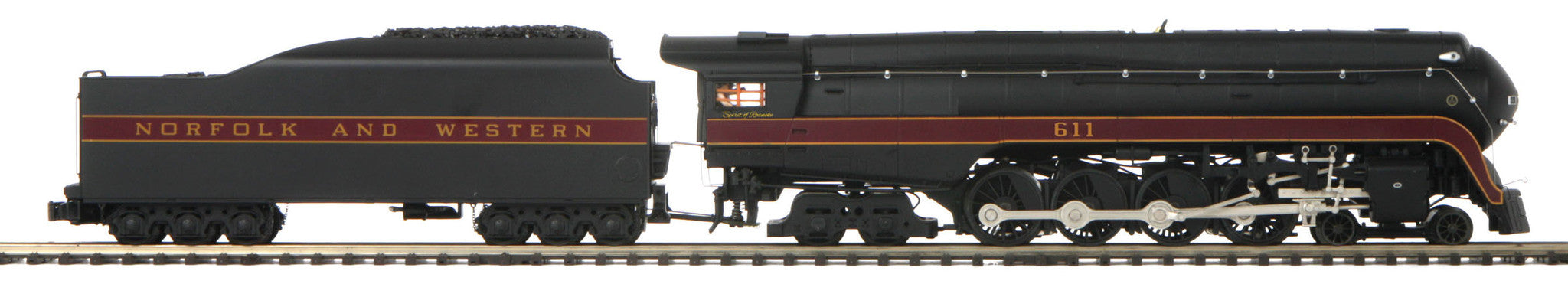 MTH 20-3630-1 Norfolk & Western #611 -4-8-4 J Steam Locomotive-Second hand-M5177