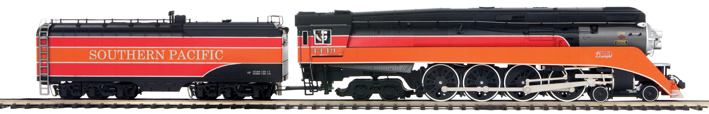 MTH 20-3915-1 - 4-8-4 GS-4 Steam Engine "Southern Pacific" #4449 w/ PS3 (Daylight Large Lettering)