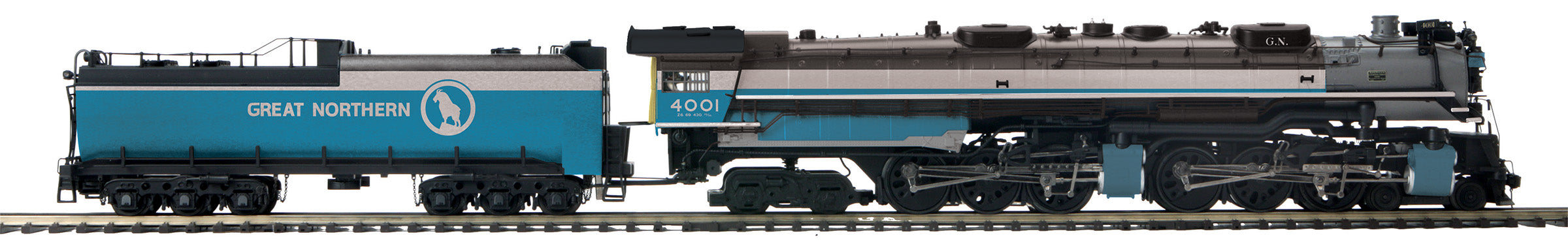 MTH 20-3944-1 - 4-6-6-4 Z-6 Challenger Steam Engine "Great Northern" #4001 w/ PS3 (Big Sky)