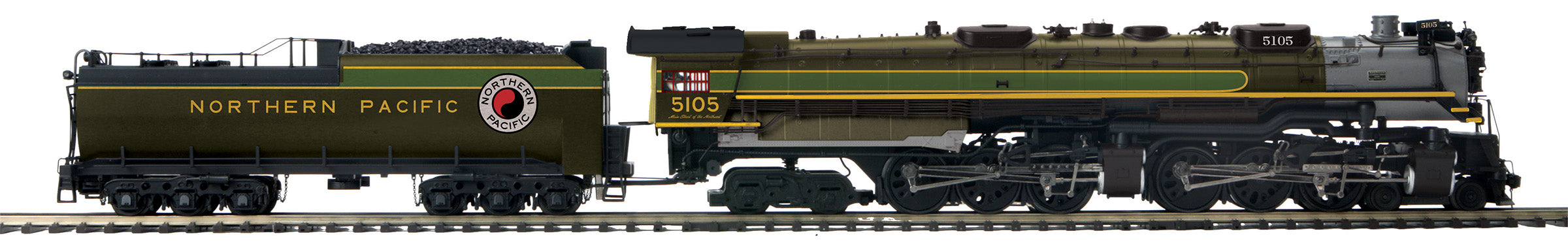 MTH 20-3946-1 - 4-6-6-4 Z-6 Challenger Steam Engine "Northern Pacific" #5105 w/ PS3 (Main Street)