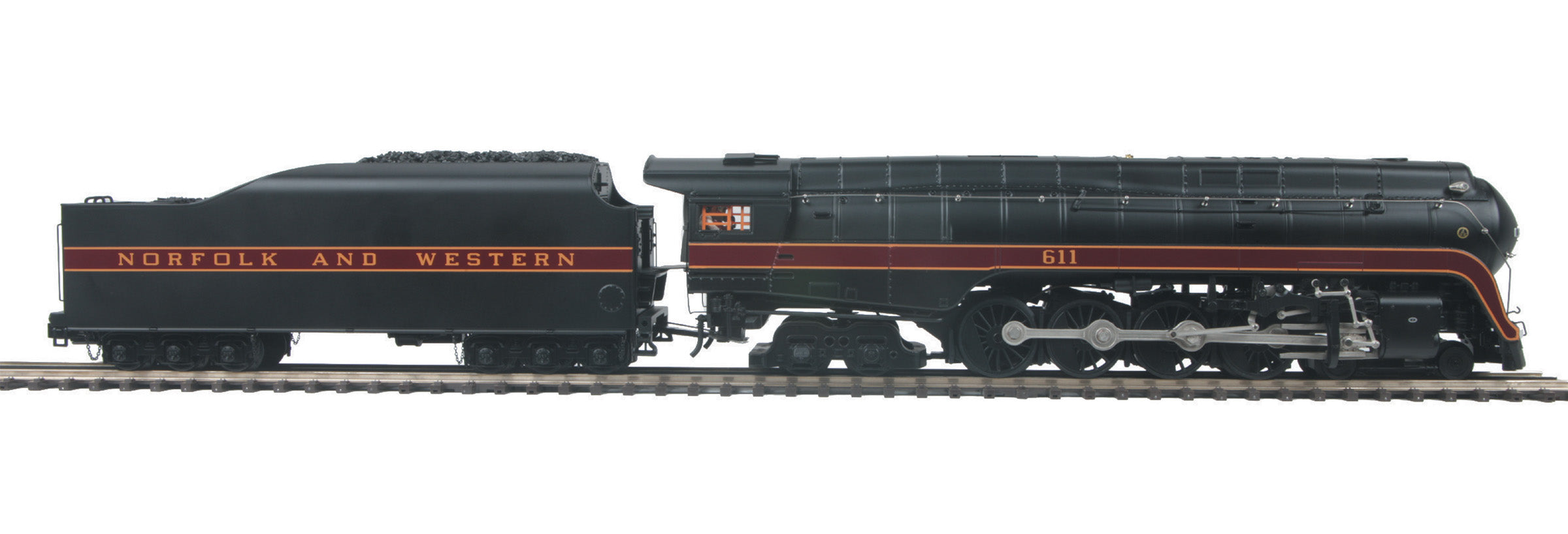 MTH 20-3948-1 - 4-8-4 J Steam Locomotive "Norfolk & Western" #611 w/ PS3