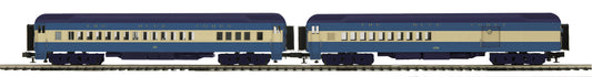 MTH 20-40084 - 70' Madison Comb/Din Passenger Set "Jersey Central" (2-Car) - MrMuffin'sTrains