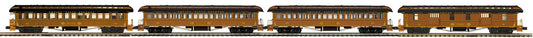 MTH 20-62099 - 64’ Woodsided Passenger Coach Set "New York Central" (4-Car) - MrMuffin'sTrains