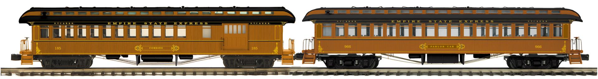 MTH 20-62100 - 64’ Woodsided Passenger Set "New York Central" (2-Car)