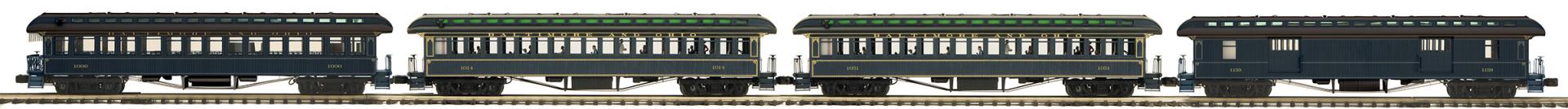 MTH 20-62105 - 64’ Woodsided Passenger Coach Set "Baltimore & Ohio" (4-Car)