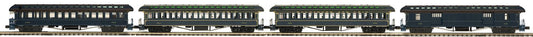 MTH 20-62105 - 64’ Woodsided Passenger Coach Set "Baltimore & Ohio" (4-Car) - MrMuffin'sTrains