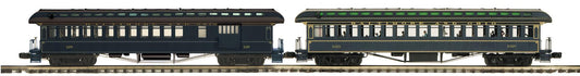MTH 20-62106 - 64’ Woodsided Passenger Set "Baltimore & Ohio" (2-Car) - MrMuffin'sTrains