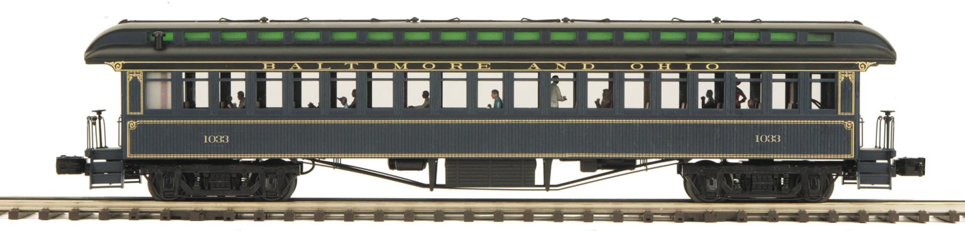 MTH 20-62107 - 64’ Woodsided Coach Car "Baltimore & Ohio" #1033