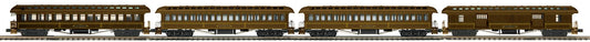 MTH 20-62108 - Premier - 64’ Woodsided Passenger Coach Set "Central Pacific" (4-Car)