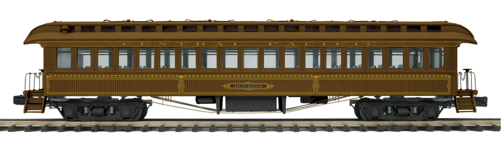 MTH 20-62110 - 64’ Woodsided Coach Car "Central Pacific"